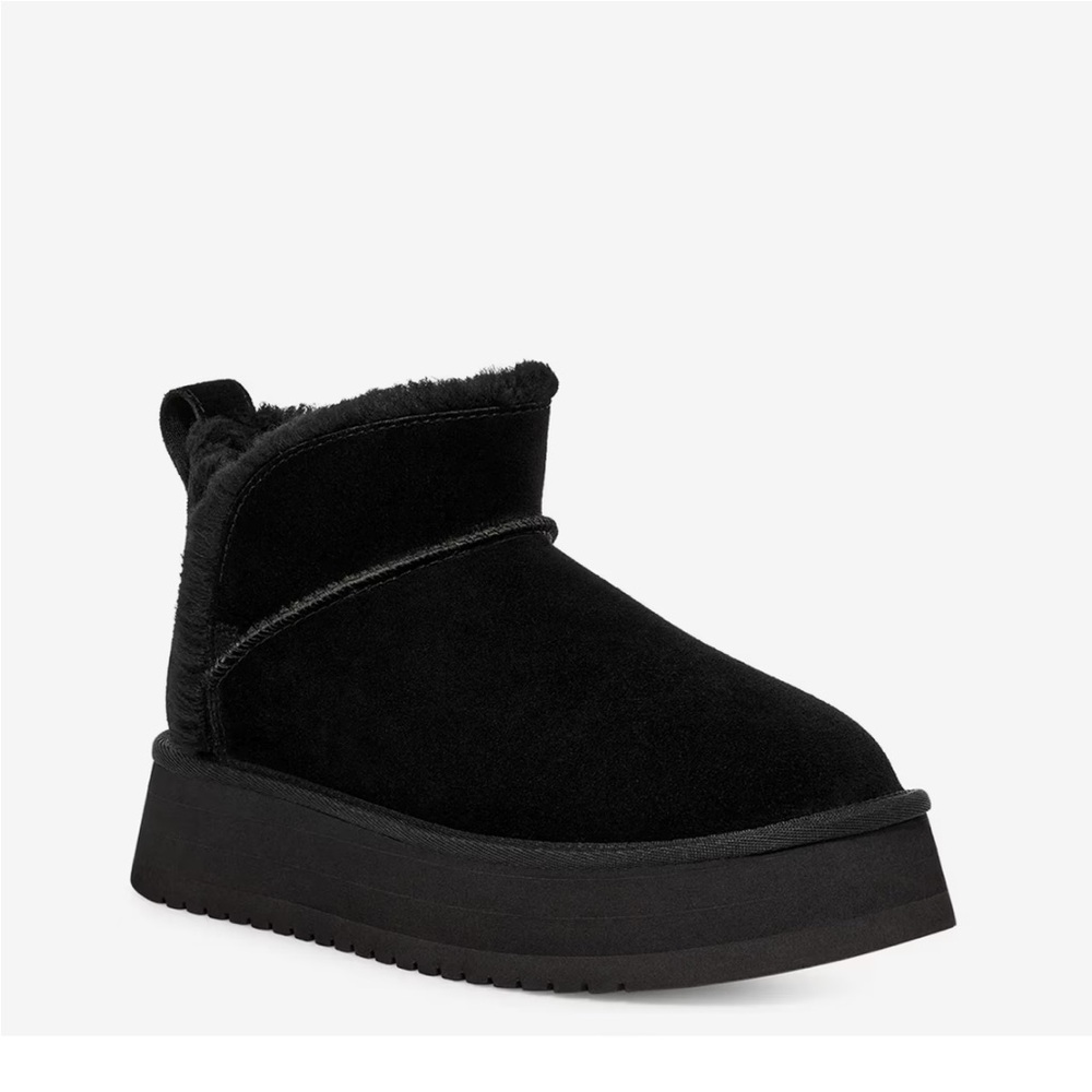 NIB Koolaburra by Ugg Black Ultra Mini Platform Boots Size 8